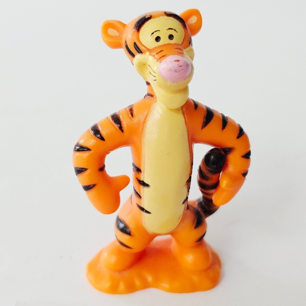 Vintage Disney Tigger PVC Figure Winnie the Pooh Toy Cake Topper 3 Inch